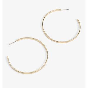 NWT Express 2” metal hoop earrings in gold